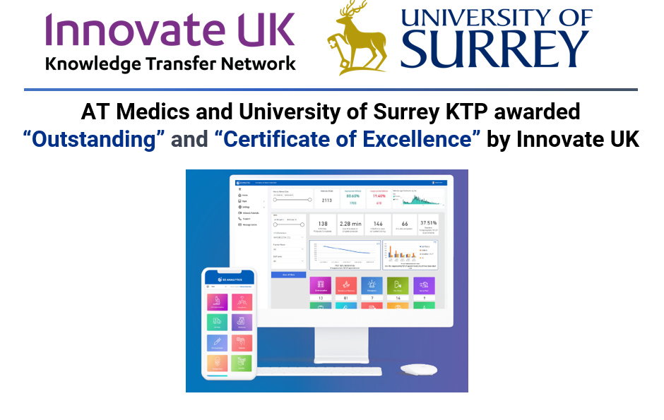 AT Medics and University of Surrey KTP awarded “Outstanding” and 